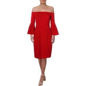 Vince Camuto Womens Party Off-The-Shoulder Dress